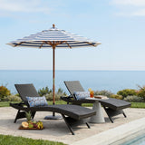 All Weather Outdoor Wicker Chaise Lounge (set of 2)