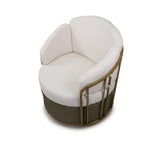 All-Weather Wicker Patio Rocking Chair with 5 in. Cushions & Wood Grain Frame