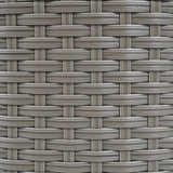 All-Weather Wicker Patio Rocking Chair with 5 in. Cushions & Wood Grain Frame