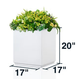 Metallic Heavy Cube Planter Box – Seamless, Durable & Fully Assembled