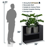 Modern Metal Planter Box – Fully Assembled, Durable & Weather-Resistant