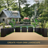 Modern Metal Planter Box – Fully Assembled, Durable & Weather-Resistant