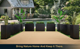 Modern Metal Planter Box – Fully Assembled, Durable & Weather-Resistant