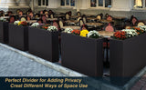 Modern Metal Planter Box – Fully Assembled, Durable & Weather-Resistant