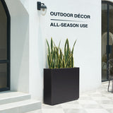 Modern Metal Planter Box – Fully Assembled, Durable & Weather-Resistant