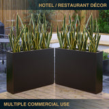 Modern Metal Planter Box – Fully Assembled, Durable & Weather-Resistant