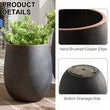 Round Concrete Planter Set (3 Pack)