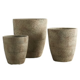 Round Concrete Planter Set (3 Pack)