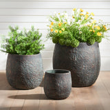 Round Concrete Planter Set (3 Pack)