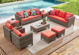 9-Piece Outdoor Patio Conversation Set