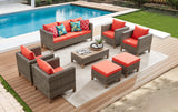 8-Piece Outdoor Patio Conversation Set