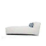 Outdoor Bean Bag Lounger Sofa with Pillow & Side Pocket, All-Weather Patio Lounge Chair for Poolside, Garden & Deck