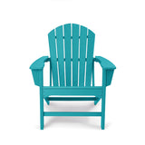 HDPE Plastic Resin Adirondack Chair for Outdoor Patio Lawn All Weather Resistant