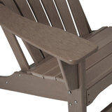 HDPE Plastic Resin Adirondack Chair for Outdoor Patio Lawn All Weather Resistant