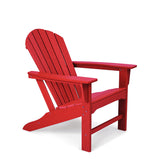 HDPE Plastic Resin Adirondack Chair for Outdoor Patio Lawn All Weather Resistant