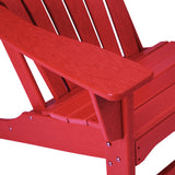 HDPE Plastic Resin Adirondack Chair for Outdoor Patio Lawn All Weather Resistant