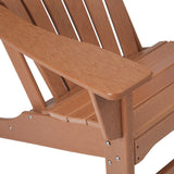 HDPE Plastic Resin Adirondack Chair for Outdoor Patio Lawn All Weather Resistant