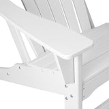 HDPE Plastic Resin Adirondack Chair for Outdoor Patio Lawn All Weather Resistant