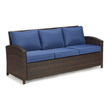 Bahrije 6 Piece Rattan Sofa Seating Group with Cushions