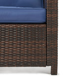 Bahrije 6 Piece Rattan Sofa Seating Group with Cushions