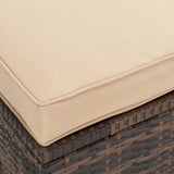 3 Piece Wicker Patio Conversation Set, All Weather Outdoor Furniture Set with Cushions