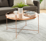 Ingwald Glass Top Drum End Table