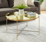 Ingwald Glass Top Drum End Table