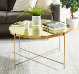 Ingwald Glass Top Drum End Table