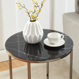 Eley Glass Top Drum End Table